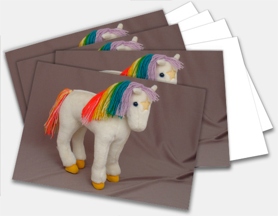 Note cards featuring classic antique and collectible toys, Rainbow Brite horse