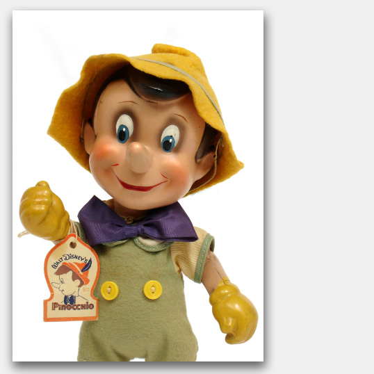 Note Cards, Greeting Cards featuring vintage antique toys Walt Disneys Pinocchio