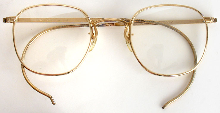 Vintage wire eyeglasses American Optical AO Liner at http://www.collectornet.net