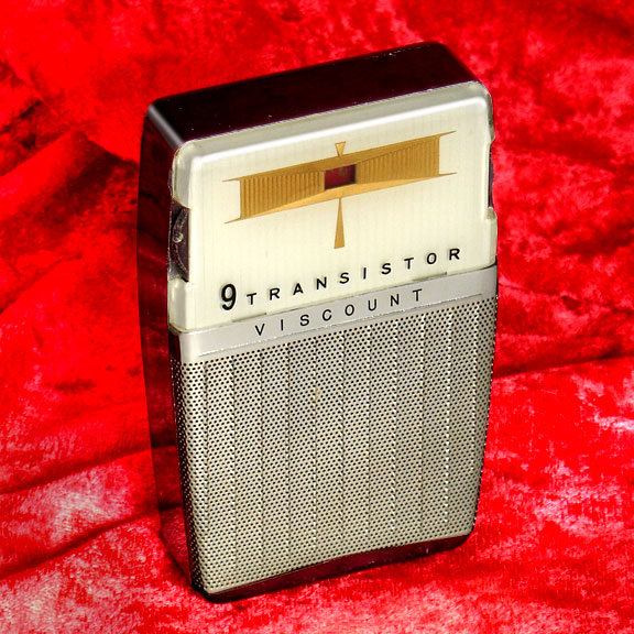 Viscount vintage transistor radio at www.collectornet.net/radio/pocket