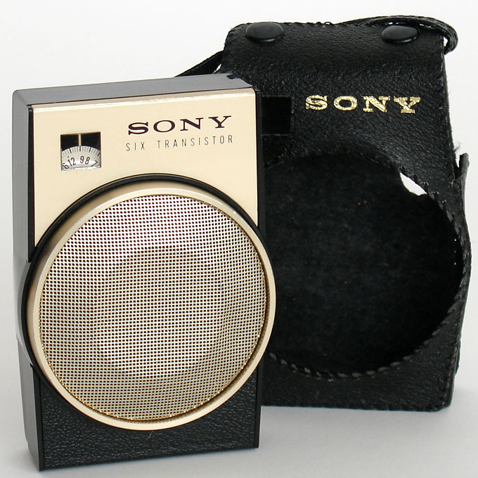 Classic Sony TR-650 pocket transistor radio at www.collectornet.net/radio/pocket