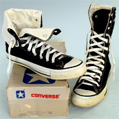 Vintage American-made Converse All Star Chuck Taylor black shoes for sale at http://www.collectornet.net/shoes